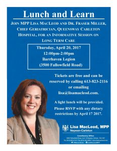 Lunch and Learn Long Term Care