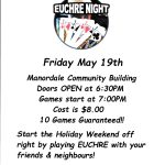 Euchre Night – Friday, May 19