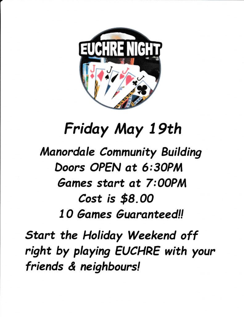 Euchre Night – Friday, May 19